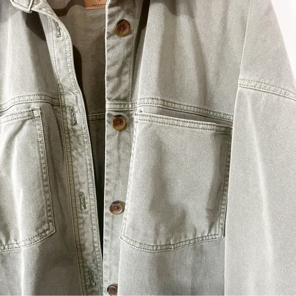 GAP Olive Green Shirt Jacket L - Picture 4 of 7